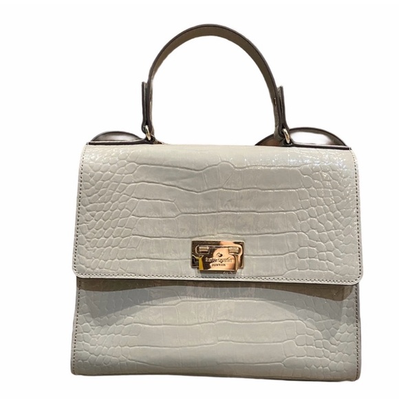 Kate Spade Doris Orchard Valley Handbag Sidewalk Beige Leather Kelly Bag - Picture 6 of 8